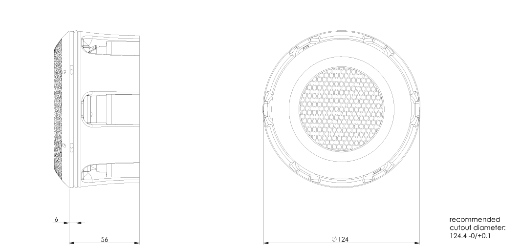 Accuton C90-6-724 5 inch 6 ohm loudspeaker driver view 2