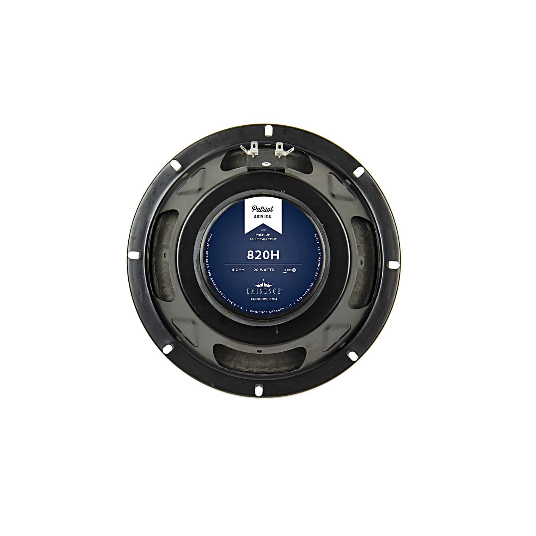 Eminence 820H 8 inch 4 ohm loudspeaker driver view 2