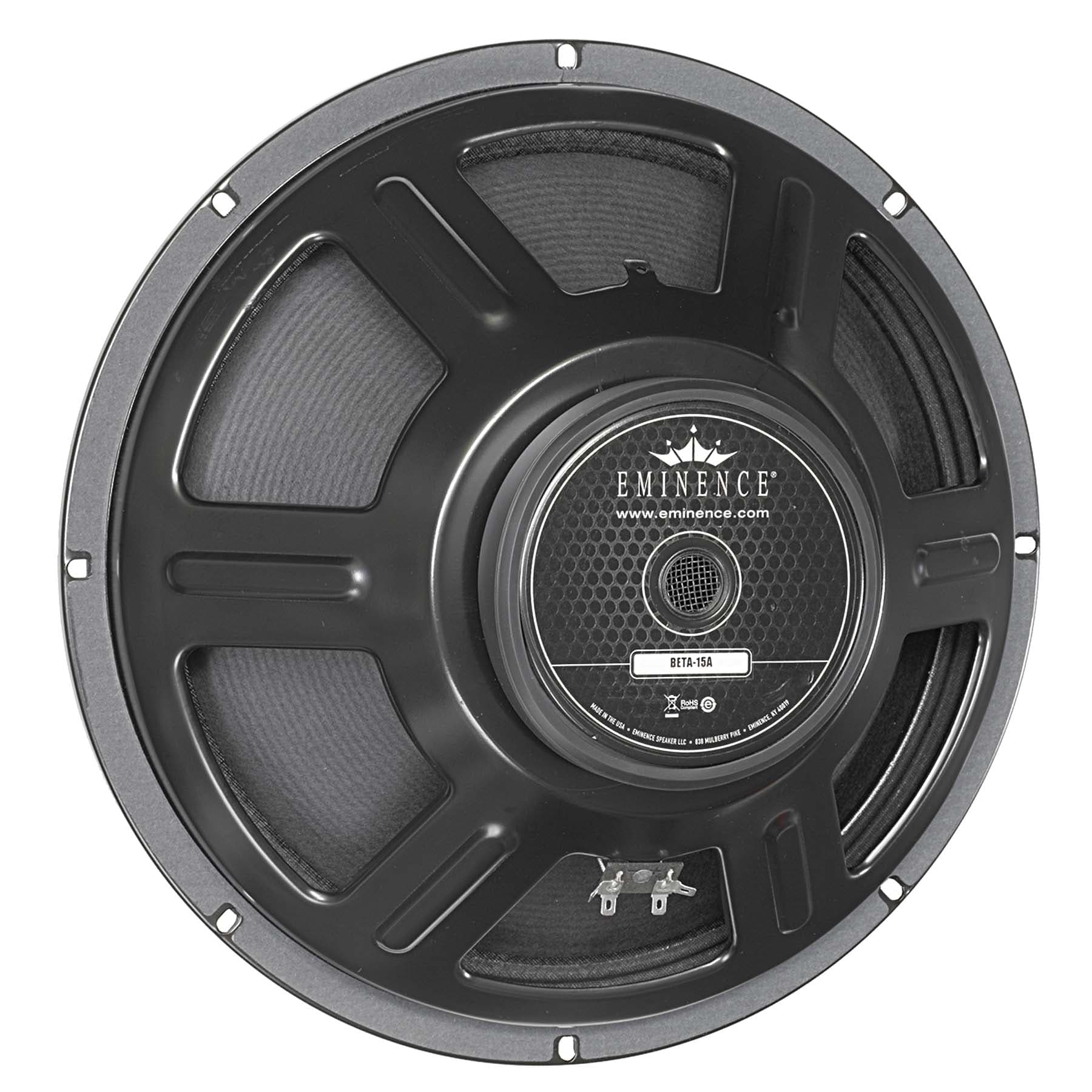 Eminence BETA-15A 15 inch 8 ohm loudspeaker driver view 1
