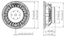 Lavoce WAF102.50 8 Ohm loudspeaker driver