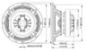 Lavoce CSF082.00K 8 inch 8 ohm loudspeaker driver thumbnail view 7