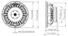 Lavoce WAF102.51 10 inch 8 ohm loudspeaker driver thumbnail view 3