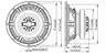 Lavoce CSF102.50K 10 inch 8 ohm loudspeaker driver thumbnail view 6