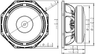 Lavoce WAF082.01 8 inch 8 ohm loudspeaker driver thumbnail view 3
