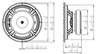 Lavoce WSF081.82 8 inch 8 ohm loudspeaker driver thumbnail view 3