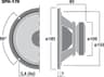 Monacor SPH-170 6.5 inch 8 ohm loudspeaker driver thumbnail view 3