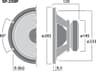 Monacor SP-250P 10 inch 8 ohm loudspeaker driver thumbnail view 3