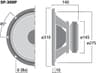 Monacor SP-300P 12 inch 8 ohm loudspeaker driver thumbnail view 3