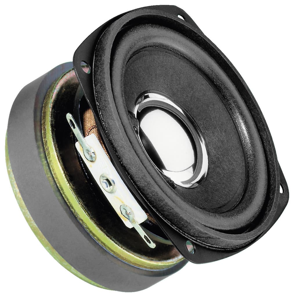 Monacor SP-45/4 3 inch 4 ohm loudspeaker driver view 1