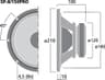Monacor SP-8/150PRO 8 inch 8 ohm loudspeaker driver thumbnail view 3