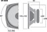 Monacor SP-60/4 4 inch 4 ohm loudspeaker driver thumbnail view 3