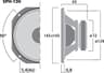 Monacor SPH-130 5 inch 8 ohm loudspeaker driver thumbnail view 3