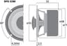 Monacor SPX-32M 3 inch 8 ohm loudspeaker driver thumbnail view 2