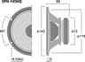Monacor SPH-145HQ 5 inch 8 ohm loudspeaker driver thumbnail view 2