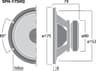 Monacor SPH-175HQ 6.5 inch 8 ohm loudspeaker driver thumbnail view 2