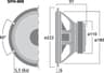 Monacor SPH-8M 0.75 inch 8 ohm loudspeaker driver thumbnail view 2