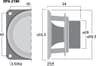 Monacor SPX-21M 2 inch 4 ohm loudspeaker driver thumbnail view 2