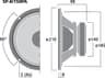 Monacor SP-8/150PA 8 inch 8 ohm loudspeaker driver thumbnail view 3