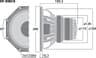 Monacor SP-308CX 8 inch 8 ohm loudspeaker driver thumbnail view 2