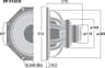 Monacor SP-312CX 12 inch 8 ohm loudspeaker driver thumbnail view 2