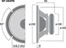 Monacor SP-202PA 8 inch 8 ohm loudspeaker driver thumbnail view 3