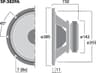 Monacor SP-382PA 15 inch 8 ohm loudspeaker driver thumbnail view 3