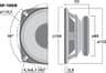 Monacor SP-100/8 4 inch 8 ohm loudspeaker driver thumbnail view 2