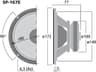Monacor SP-167E 6.5 inch 4 ohm loudspeaker driver thumbnail view 3