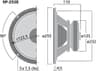 Monacor SP-252E 10 inch 4 ohm loudspeaker driver thumbnail view 3