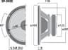 Monacor SP-302E 12 inch 4 ohm loudspeaker driver thumbnail view 3