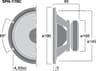 Monacor SPH-170C 6.5 inch 8 ohm loudspeaker driver thumbnail view 3