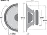 Monacor SPH-176 6.5 inch 8 ohm loudspeaker driver thumbnail view 3