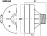 Monacor MRD-80 1 inch 8 ohm loudspeaker driver thumbnail view 2