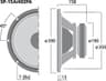 Monacor SP-15A/402PA 15 inch 8 ohm loudspeaker driver thumbnail view 2