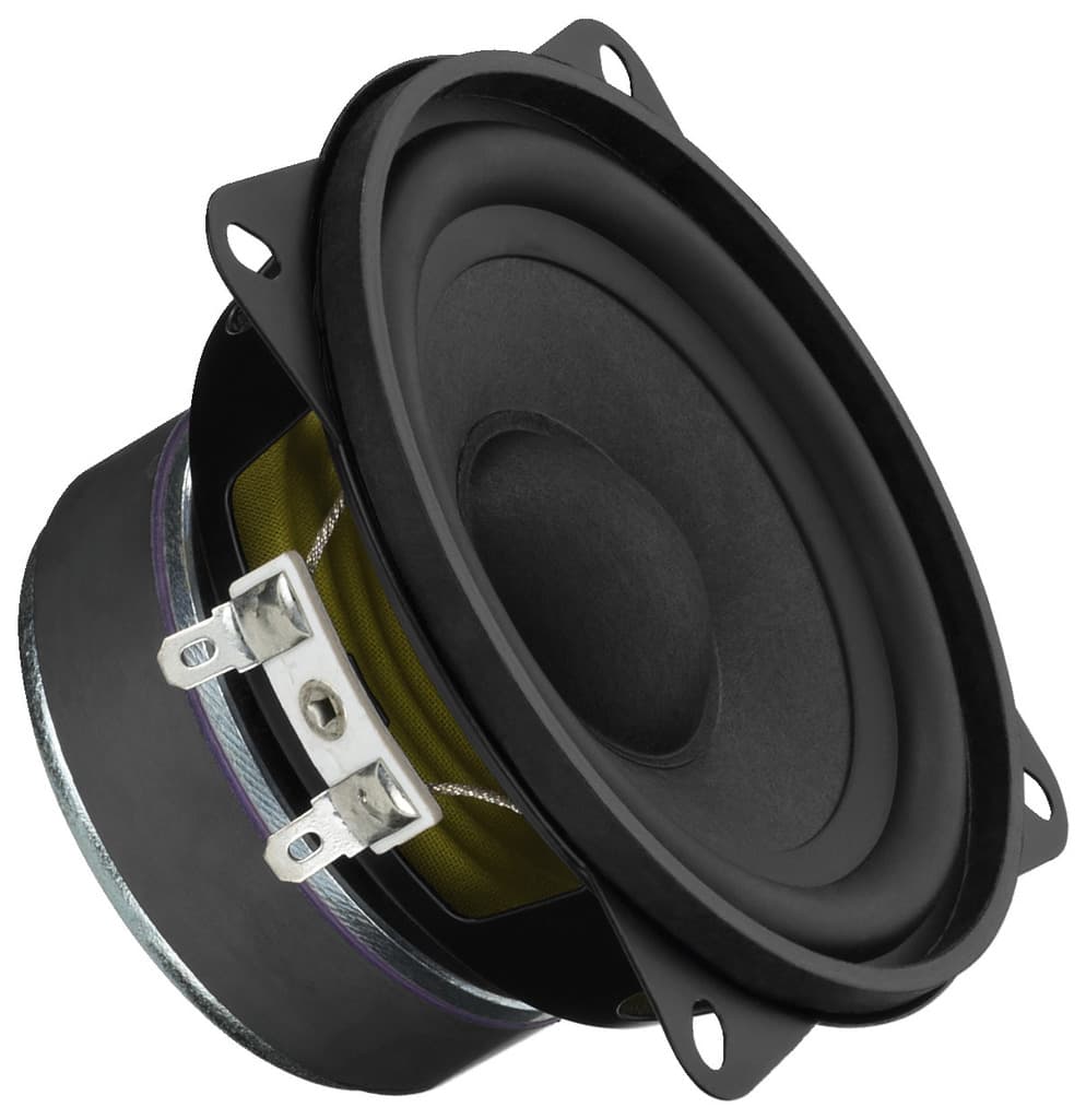 Monacor SPM-100/8 4 inch 8 ohm loudspeaker driver view 1