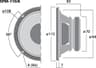 Monacor SPM-116/8 4 inch 8 ohm loudspeaker driver thumbnail view 3