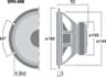 Monacor SPH-6M 6.5 inch 8 ohm loudspeaker driver thumbnail view 2