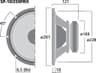 Monacor SP-10/250PRO 10 inch 8 ohm loudspeaker driver thumbnail view 2