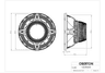 Oberton 12NSW600 12 inch 8 ohm loudspeaker driver thumbnail view 3
