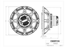 Oberton 15HCX 15 inch 8 ohm loudspeaker driver thumbnail view 3