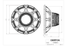 Oberton 15NB451 15 inch 8 ohm loudspeaker driver thumbnail view 3
