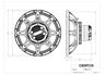 Oberton 15NCX 15 inch 8 ohm loudspeaker driver thumbnail view 3