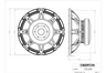 Oberton 15XL600 15 inch 8 ohm loudspeaker driver thumbnail view 3