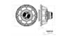 Oberton 15H4CX72 15 inch 8 ohm loudspeaker driver thumbnail view 3