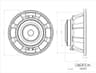 Oberton 12B400 12 inch 8 ohm loudspeaker driver thumbnail view 3