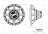 Oberton 15HCX3572 15 inch 8 ohm loudspeaker driver thumbnail view 3