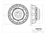 Oberton 15XB1000 15 inch 8 ohm loudspeaker driver thumbnail view 3