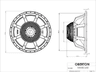 Oberton 18NXB1200 18 inch 8 ohm loudspeaker driver thumbnail view 3