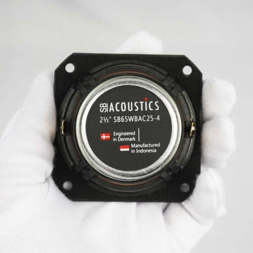 SB Acoustics SB65WBAC25-4 2 inch 4 ohm loudspeaker driver view 5