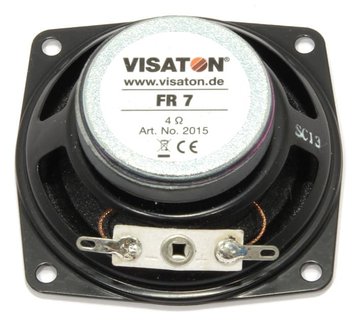 Visaton FR 7 2.5 inch 4 ohm loudspeaker driver view 2